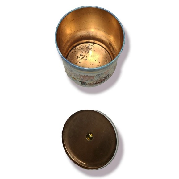 Storage Tin Gay Nineties Lidded Vintage Canister Organization Food Candy Storage - Picture 5 of 7